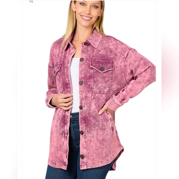 NWT Rose Shacket - Picture 4 of 11